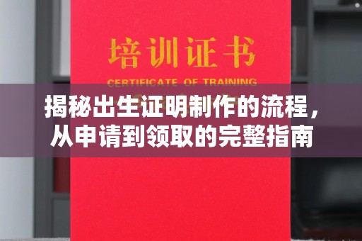 江西揭秘出生证明制作的流程，从申请到领取的完整指南