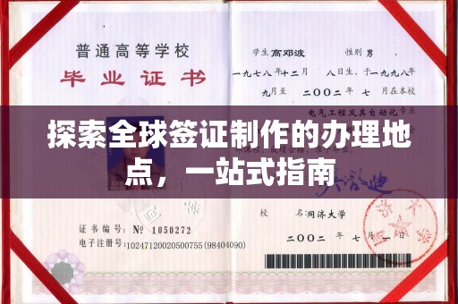 江西探索全球签证制作的办理地点，一站式指南