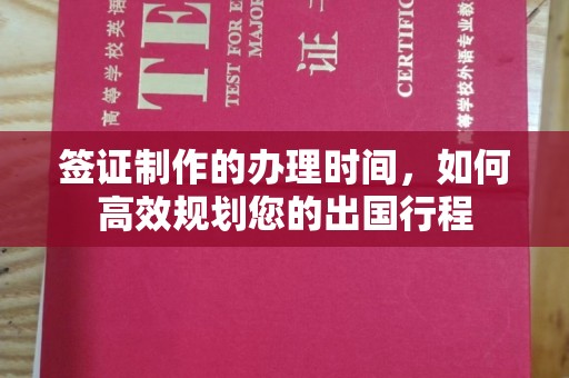 江西签证制作的办理时间，如何高效规划您的出国行程