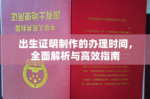 江西出生证明制作的办理时间，全面解析与高效指南