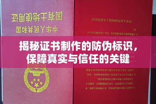 江西揭秘证书制作的防伪标识，保障真实与信任的关键